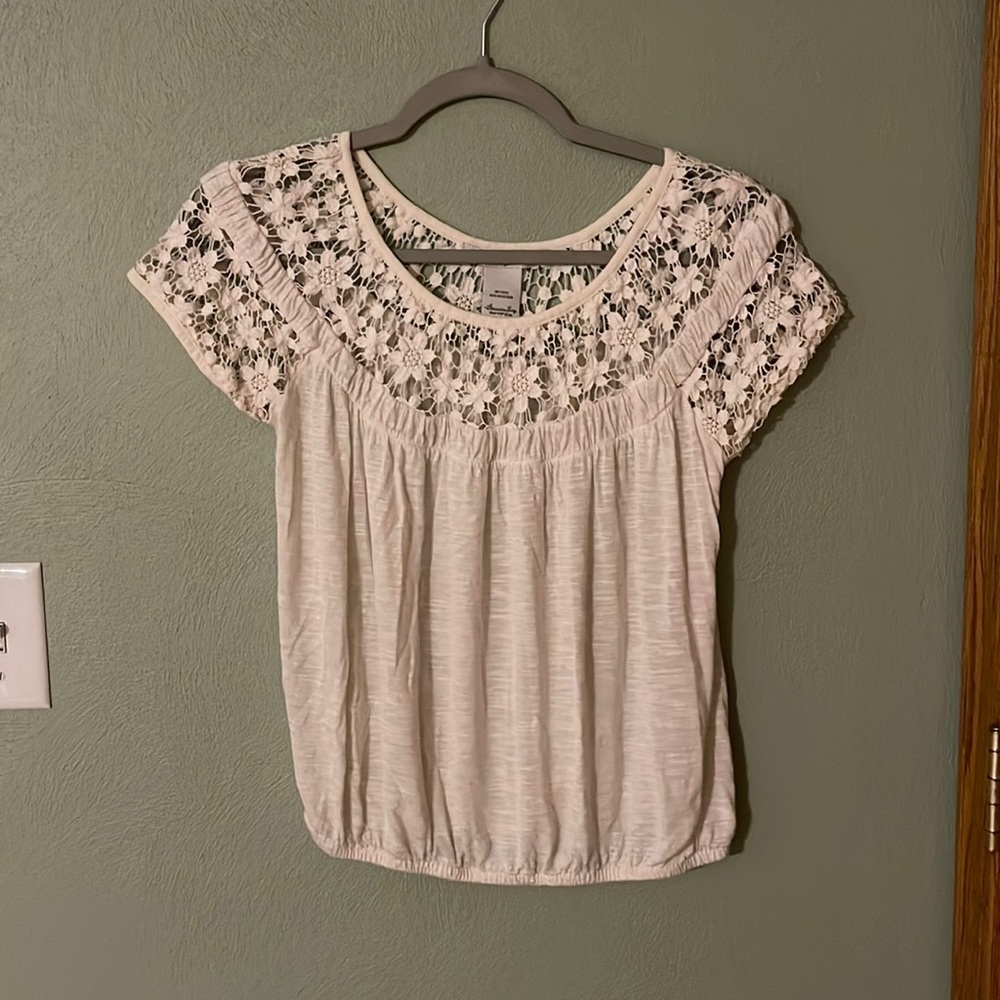 Cream Floral shirt